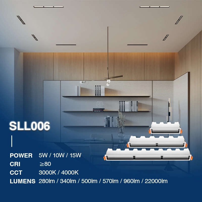 Lineare Leuchten Strahler 5W 3000K 280LM Abstrahlwinkel Polarisiertes Licht 20˚ CRI≥80 UGR≤27 Weiß-Werkstattbeleuchtung--02