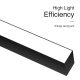 LED Lineare Leuchte 40W 3000K 4300LM 110° Abstrahlwinkel Dimmbare Weiß-LED Linear-Kreatives Design-02
