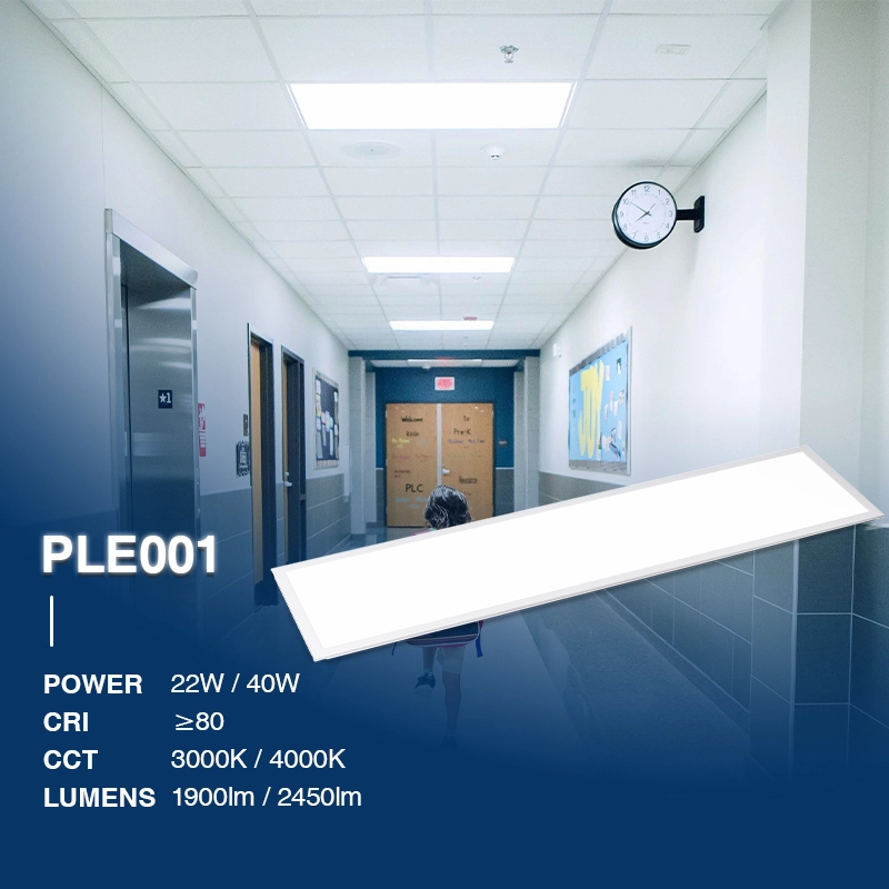 PLE001 22W 4000K 1900LM 110˚ Weiß—LED Panel-Einbau LED Panel--02C