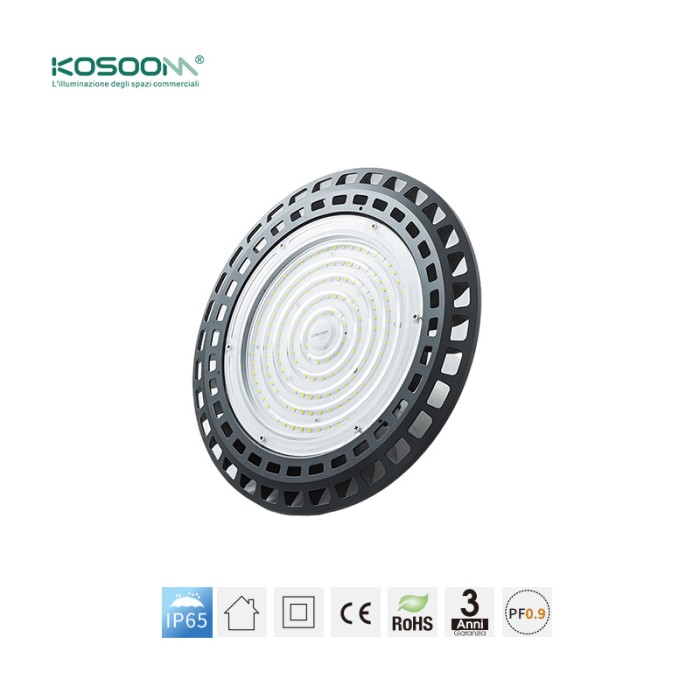 Leistungsstarke 100 W UFO-LED 6000K 11860LM kaltweiß Schutzart IP65-KOSOOM-Hochregalleuchten