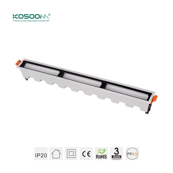 Lineare Leuchten Strahler 5W 3000K 280LM Abstrahlwinkel Polarisiertes Licht 20˚ CRI≥80 UGR≤27 Weiß-LED Linear