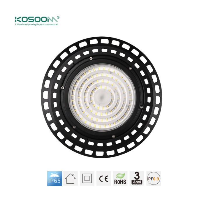 Leistungsstarke 100 W UFO-LED 6000K 11860LM kaltweiß Schutzart IP65-KOSOOM-Hochregalleuchten