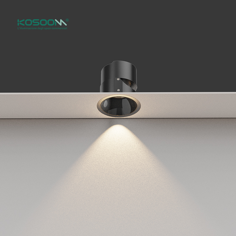 Einbaustrahler Downlight 6W 3000K 330LM Abstrahlwinkel 24˚ Schwarz-Downlights-einfache Installation