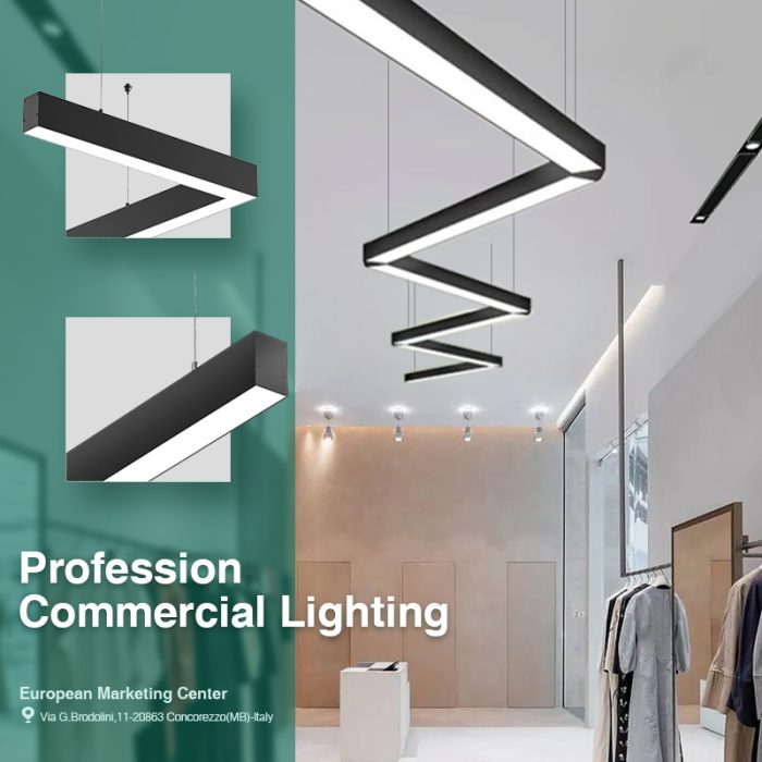 LED Lineare Leuchte 40W 3000K 4300LM 110° Abstrahlwinkel Dimmbare Weiß-LED Linear-Aluminiummaterial-07