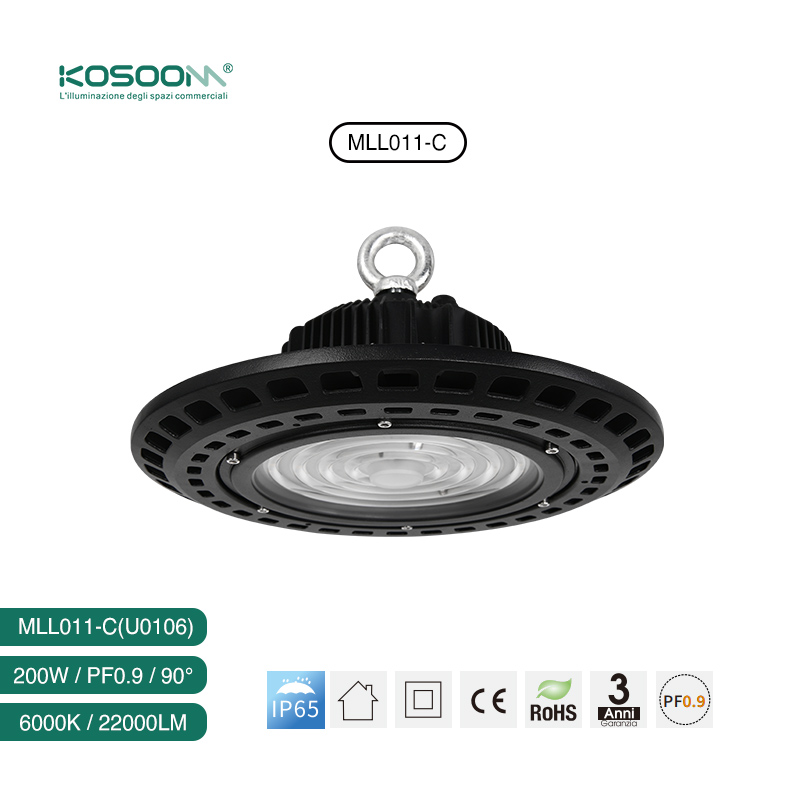 200W UFO LED 6000K 22000LM Cool Weiß maximale Ausleuchtung-KOSOOM-Hochregalleuchten