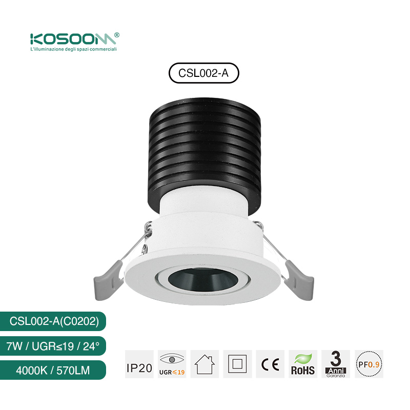 Einbaustrahler Downlight 7W 4000K 570LM Abstrahlwinkel 24˚ Weiß-LED Strahler-Modisches Aussehen