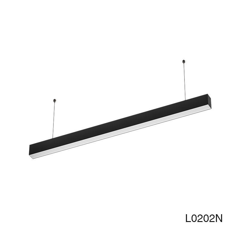 Dimmbare LED Lineare Leuchte 40W 4000K 4700LM 110° Abstrahlwinkel Schwarz-LED Linear-Helles Licht-L0202N