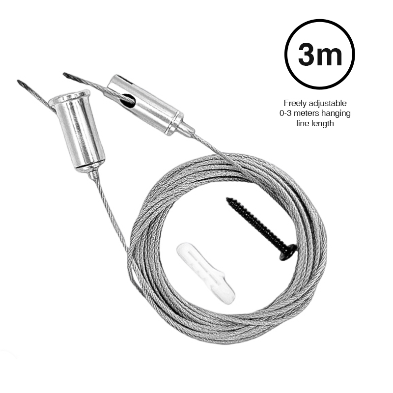 3 Meter Aufhängeseil Zubehör für LED Lineare Leuchten-Lampenzubehör--LA0103