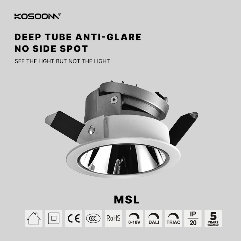Energieeffizientes LED-Downlight MSL-75A-N Anpassbare Dimmung Mehrere Modelle verfügbar-KOSOOM-Downlights