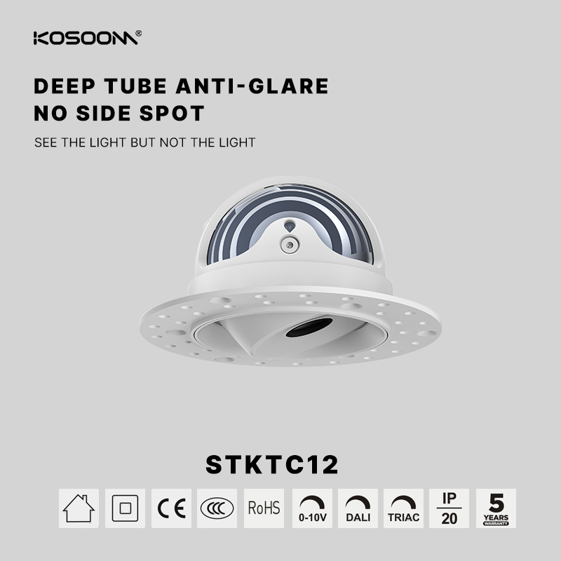 Hochwertiger, dimmbarer Innenstrahler 12W 900LM Abstrahlwinkel 120° STKTD12- kosoom-LED Strahler