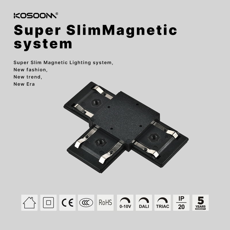 SMR-TC-B(W) T Form Verbinder für Schienen 68*47.5*4mm SSM Schiene+ Zubehör KOSOOM-Lampenzubehör