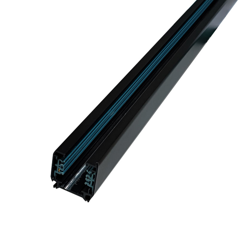 Drehstromschiene Profil 1000mm Schwarz für Schienenleuchten-LED Profil-Aluminiummaterial
