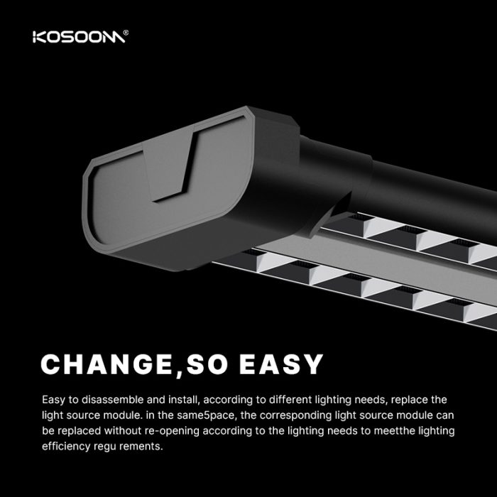 Zubehör 2m Hängeseil Zubehörtasche-2 Streifen Für LED Lineare Beleuchtung SL992S-AS2000- KOSOOM-LED Linear