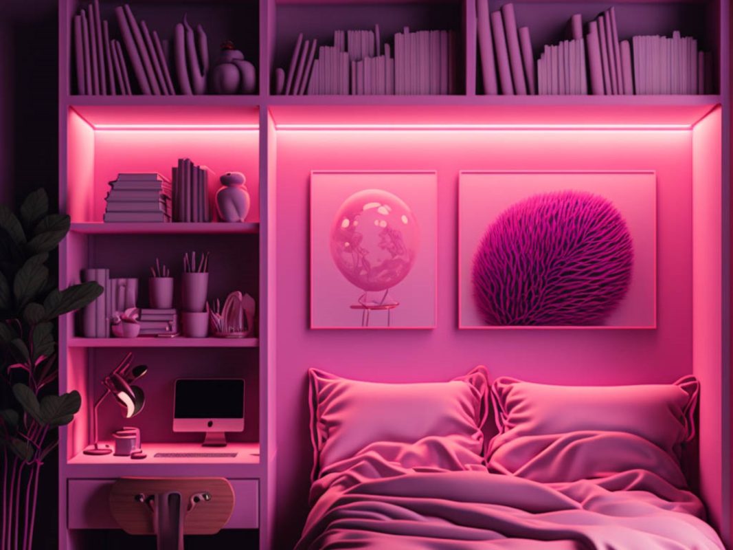Creating Fashion Teenager Zimmer: der kreative Einsatz von LED Streifen-Beleuchtung Case Sharing--2.71