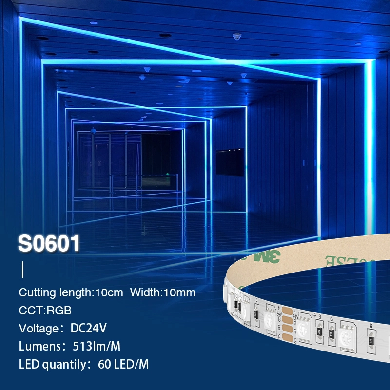 SMD 5050 IP20 5m 13W/m 24v LED Streifen RGB-Treppenbeleuchtung--S0601