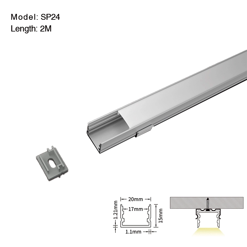 Profil 2 Meter komprimierte Deckel und Kappen/CN-SL03 L2000*20*15mm -Kosoom SP24-Treppenbeleuchtung--01