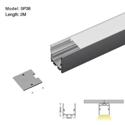 LED Profil 2 Meter komprimierte Deckel und Kappen/CN-SU02 L2000*35*35mm -SP38-LED Profil--01