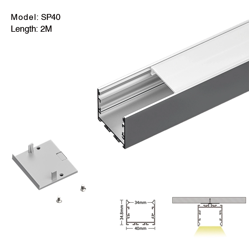 SP40 LED Profil Decke 2 Meter L'2000*40*34,8 mm-LED Profil Decke--01