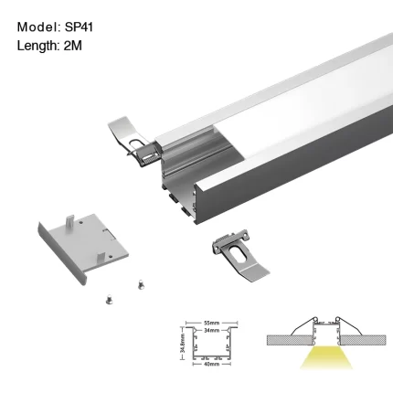 SP41 LED Profil Wand 2 Meter L2000*55*34,8 mm-Treppenbeleuchtung--01