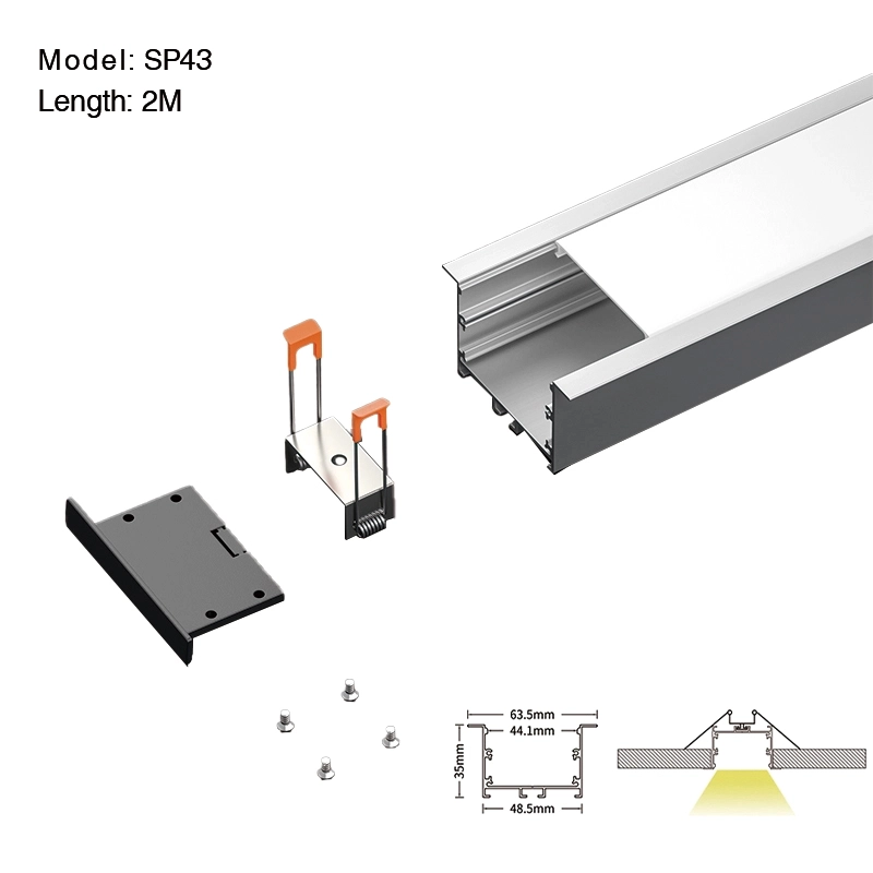 SP43 Profile für LED Streifen 2 MeterL2000*63,5*35mm-LED Streifen Profil--01