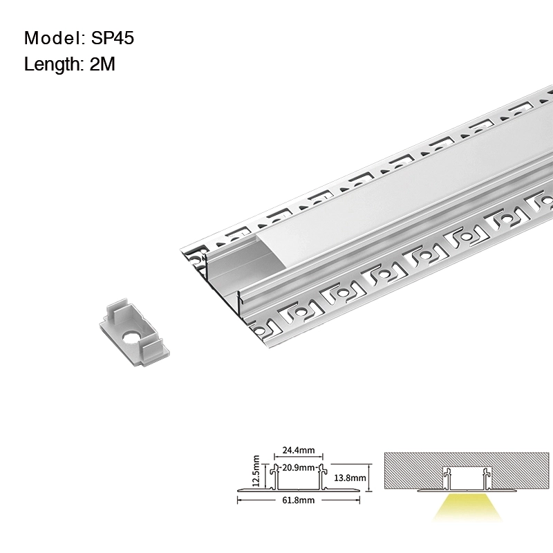SP45 LED Trockenbau Profile 2 Meter L2000*61,8*13,8 mm-LED Profil--01