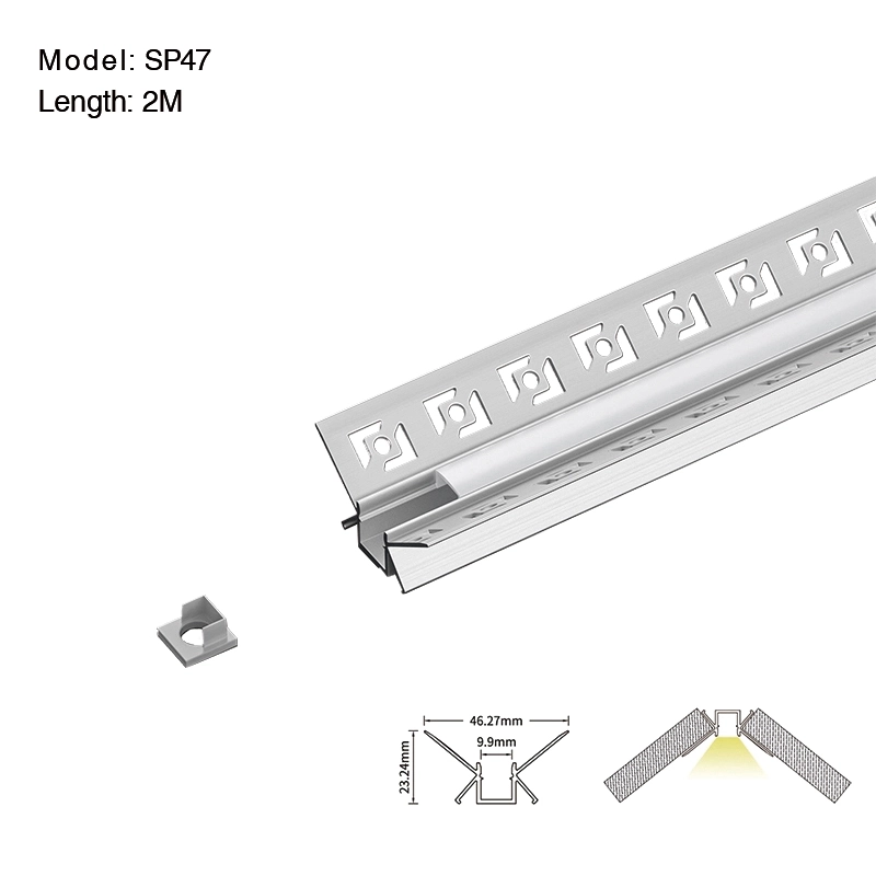 SP47 Trockenbauprofil 2 Meter L2000*46,27*23,2 mm-Treppenbeleuchtung--01