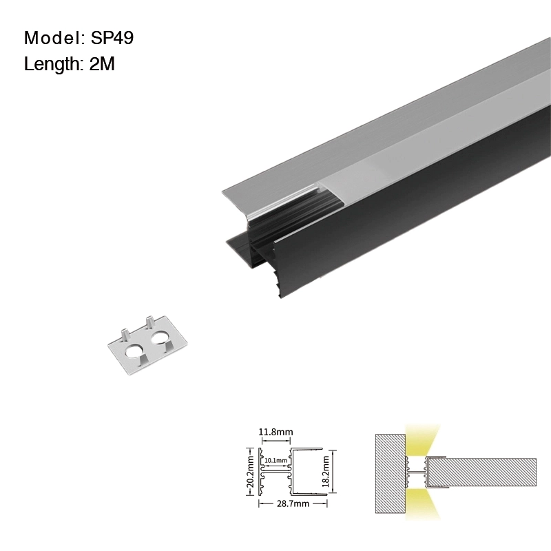 SP49 LED Profil 2 Meter L2000*28,7*20,2 mm-Indirekte Beleuchtung--01
