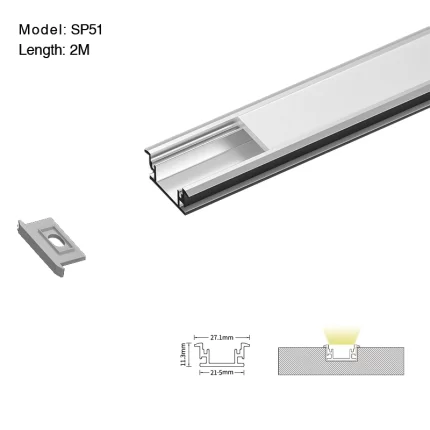 SP51 LED Profil 2 Meter L2000*27,1*11,3 mm-LED Profil--01