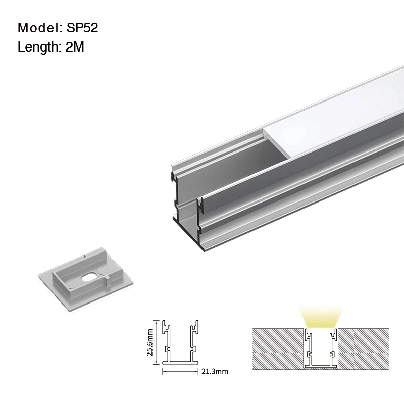SP52 LED Trockenbauprofil 2 Meter L2000*21,3*25,6 mm-Treppenbeleuchtung--01