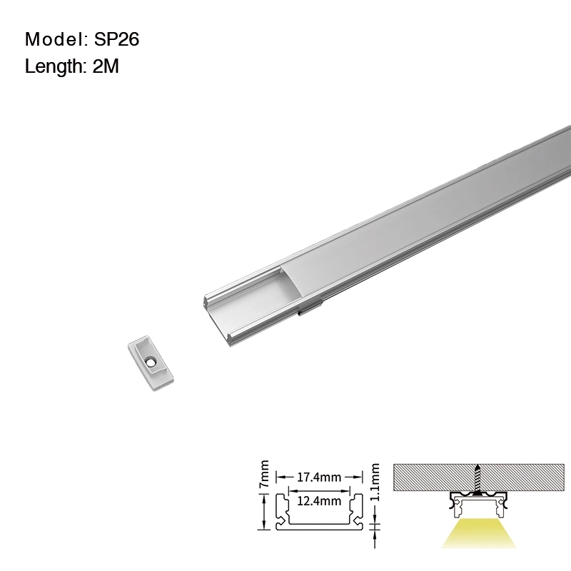 LED-Profil 2metri compresso tappi/CN-SL05 L2000*17,4*7mm -Kosoom SP26-Treppenbeleuchtung--01