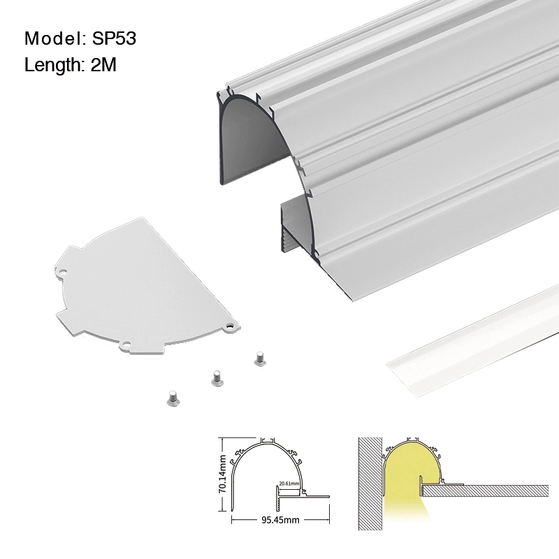 SP53 LED Eckprofil 2 Meter L2000*95,5*70,1 mm-Indirekte Beleuchtung--01