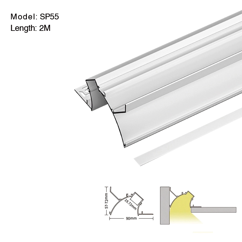 SP55 LED Profil Wand 2 Meter L2000*90*57,7 mm-LED Profil--01