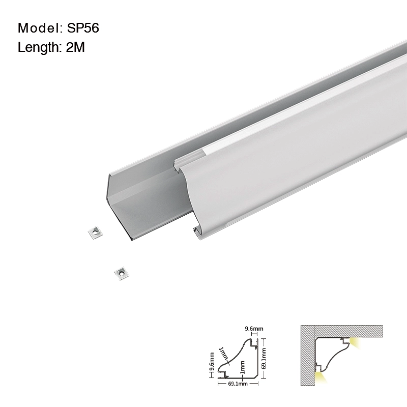 SP56 LED Strip Profil 2 Meter L2000*69,1*69,1 mm-Treppenbeleuchtung--01