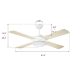 Deckenventilatoren mit Lampe—Kosoom-Deckenventilator Schwarz--02