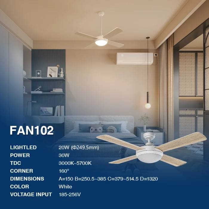 Deckenventilatoren mit Lampe—Kosoom-Ventilator Mit Licht--02