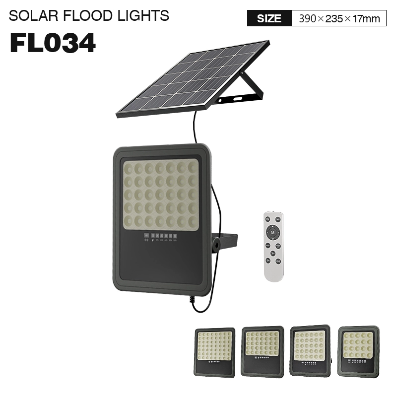 FL034 200W 4000K 1100LM 90° Ra80 IP65 Solar Flutlicht-Balkon Beleuchtung--01