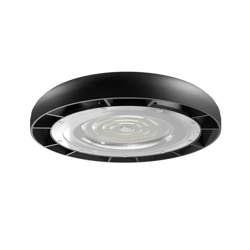 HB016 100W 6500K 10000LM Ra80 Schwarz LED UFO-Industrielampe Schwarz--HB016