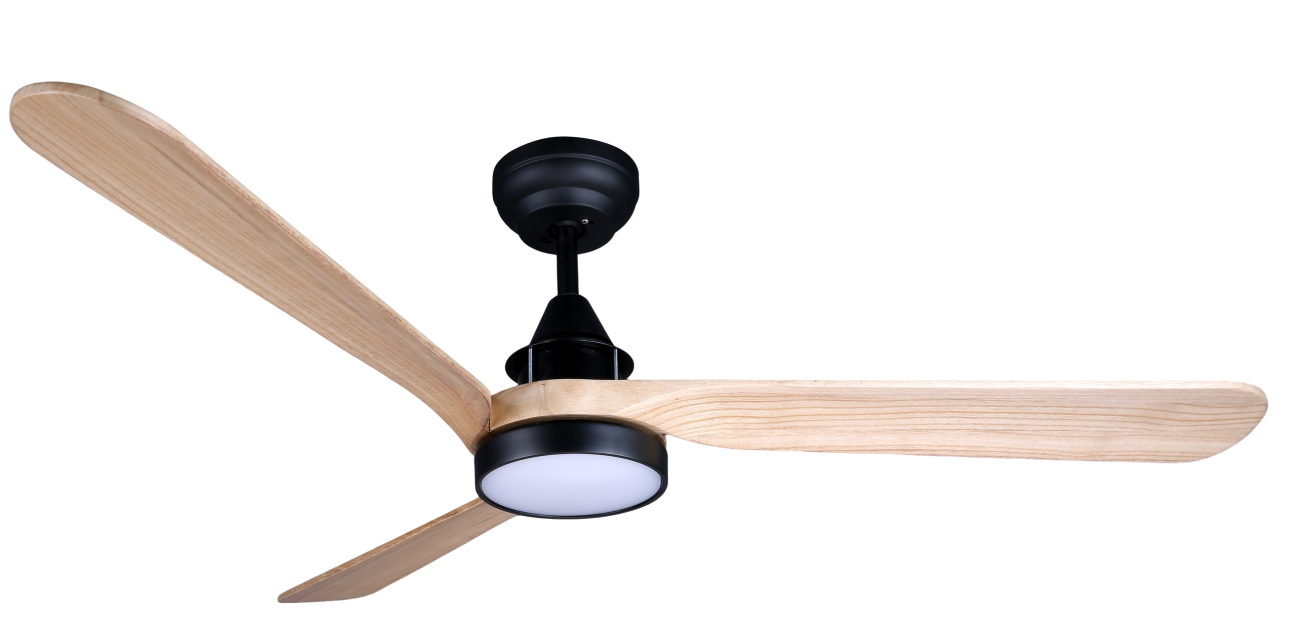 Wood Blade LED-Deckenventilator mit Licht und Fernbedienung, dimmbar-Ventilator Mit Licht--131 (1)