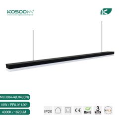 15W 1620LM 4000K Schwarz LED-Linearbeleuchtung-KOSOOM-LED Linear-lange Lebenserwartung